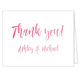 Pink Ombre Foldover Thank You Note Cards Image 3 of 3